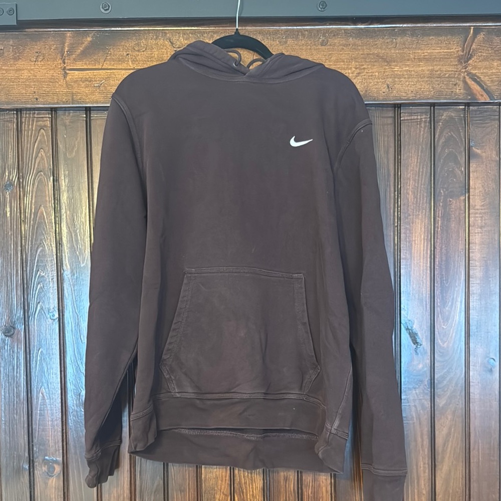 Nike Brown Sweatshirt Hoodie with Long Sleeves